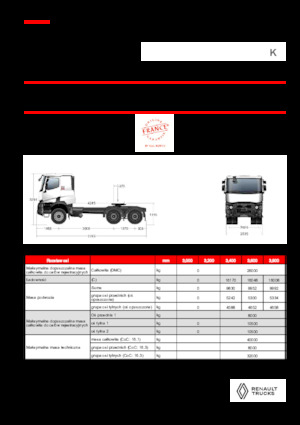 Trattori stradali Renault K T6X4 HEAVY 13L E6