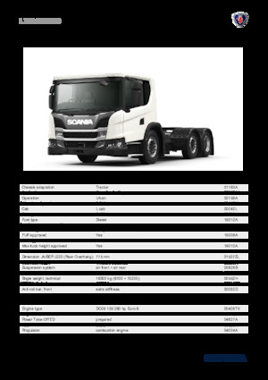 Trattori stradali Scania L 280 A6x2/4NB