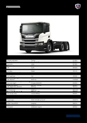 Trattori stradali Scania P 280 A6x2/4NA