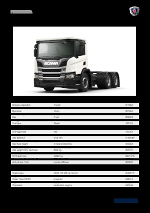 Trattori stradali Scania P 280 A6x4NA