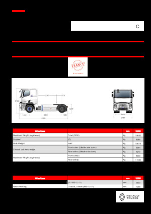 Trattori stradali Renault RT E-TECH C - T4x2 ROAD