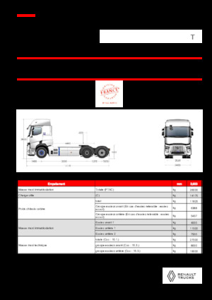 Trattori stradali Renault RT E-TECH T - T6x2 TAG