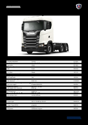 Trattori stradali Scania S 420 A6x2/2NA