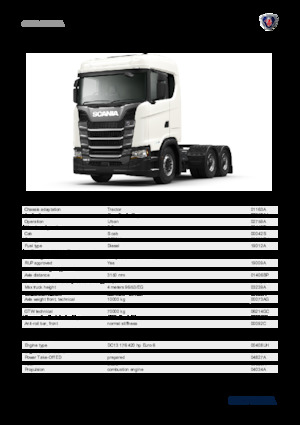 Trattori stradali Scania S 420 A6x2NA