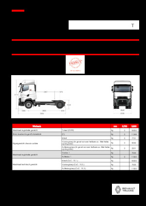 Trattori stradali Renault T HIGH T4X2 LOW 13L E6