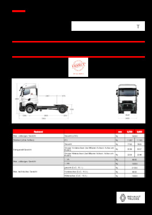 Trattori stradali Renault T HIGH T4X2 MAXISPACE 13L E6
