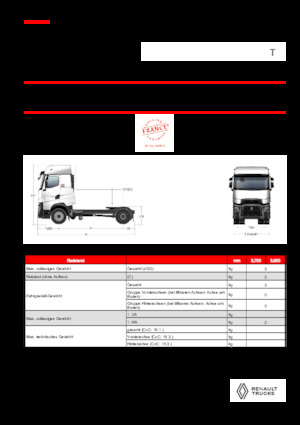 Trattori stradali Renault T HIGH T4X2 X-LOW 13L E6