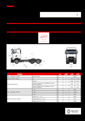 Trattori stradali Renault T HIGH T6X2 TAG 13L E6