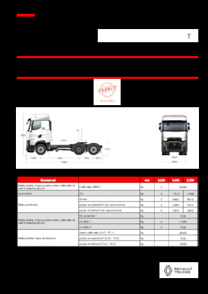 Trattori stradali Renault T HIGH T6X2 TAG 13L E6