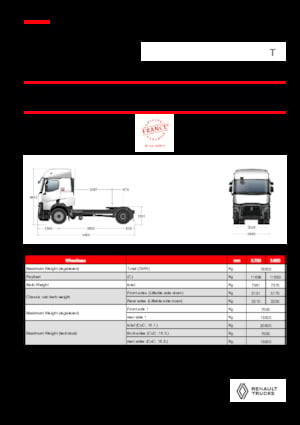 Trattori stradali Renault T T4X2 11L E6