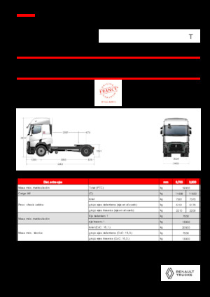 Trattori stradali Renault T T4X2 11L E6
