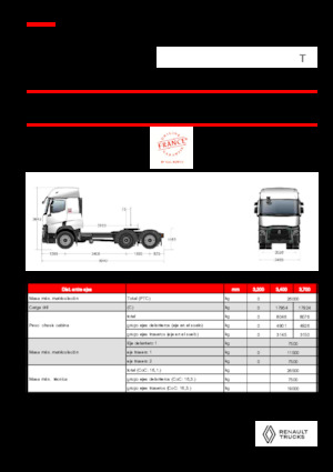 Trattori stradali Renault T T6X2 TAG 11L E6