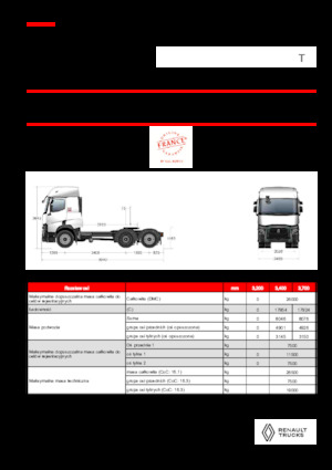 Trattori stradali Renault T T6X2 TAG 11L E6