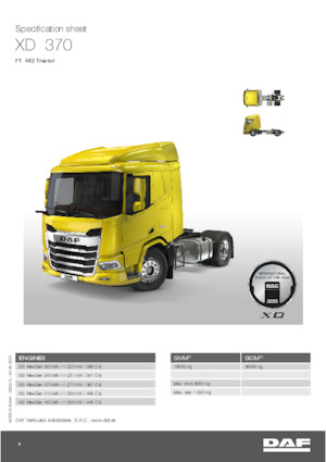 Trattori stradali DAF XD 370 FT