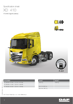 Trattori stradali DAF XD 370 FTG