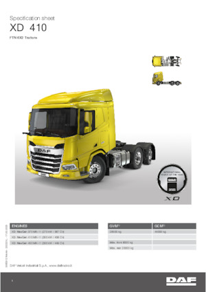 Trattori stradali DAF XD 370 FTN