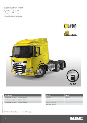 Trattori stradali DAF XD 370 FTN