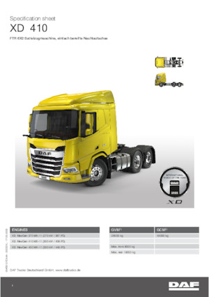 Trattori stradali DAF XD 410 FTR