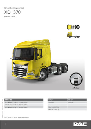 Trattori stradali DAF XD 370 FTT