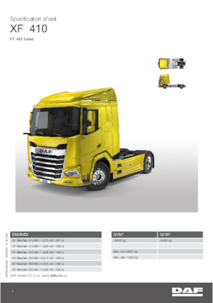 Trattori stradali DAF XF 410 FT