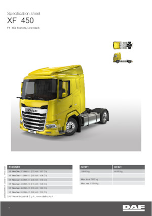 Trattori stradali DAF XF 410 FT Low Deck