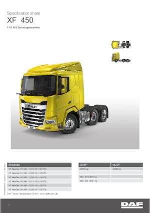 Trattori stradali DAF XF 410 FTG
