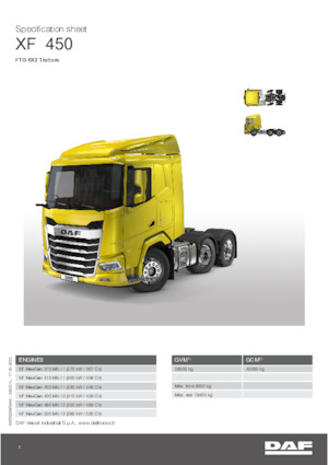 Trattori stradali DAF XF 480 FTG