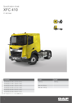 Trattori stradali DAF XFC 410 FT