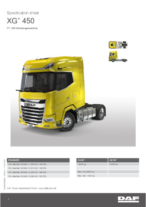 Trattori stradali DAF XG+ 480 FT Low Deck
