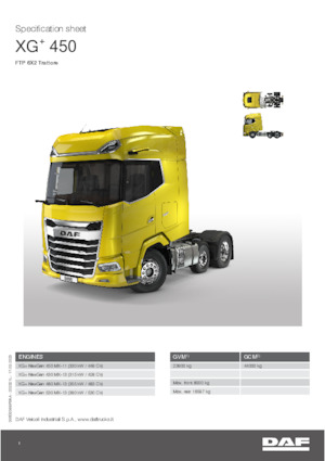 Trattori stradali DAF XG+ 480 FTP