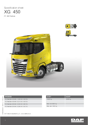 Trattori stradali DAF XG 480 FT