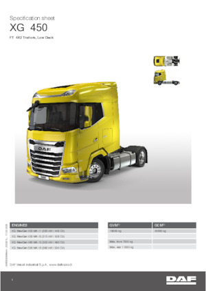 Trattori stradali DAF XG 430 FT Low Deck