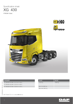 Trattori stradali DAF XG 530 FTM
