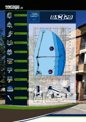 Piattaforme aeree articolate su rimorchio trainabile Socage DA 328 forSte