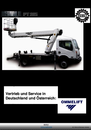 Piattaforme aeree telescopiche autocarrate ISOLI PT 225