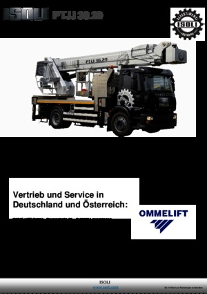 Piattaforme aeree telescopiche autocarrate ISOLI PTJJ36.29