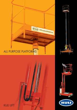 Piattaforme aeree verticali KULI Hebezeuge – Helmut Kempkes Kuli KF 8