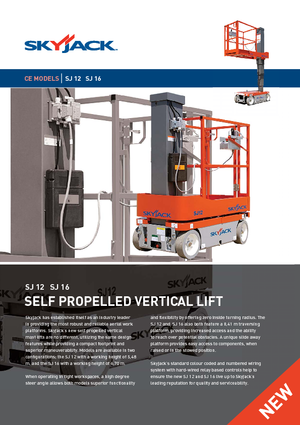 Piattaforme aeree verticali Skyjack SJ 12