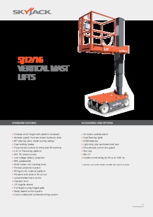 Piattaforme aeree verticali Skyjack SJ 16