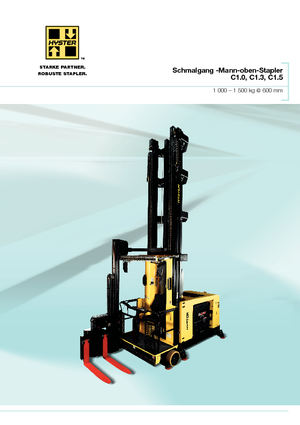 Carrelli elevatori per corsie strette VNA Hyster C1.3-80