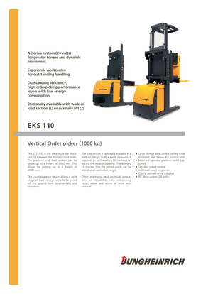 Commissionatori Jungheinrich EKS 110