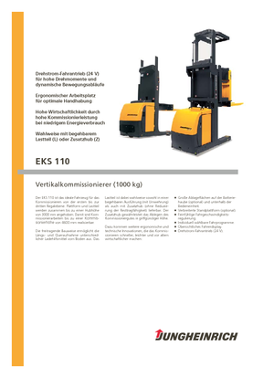 Commissionatori Jungheinrich EKS 110