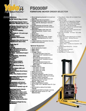 Commissionatori Yale FS030BF