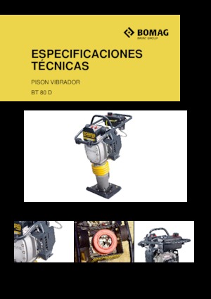 Costipatori Diesel e Benzina Bomag BT 80 D