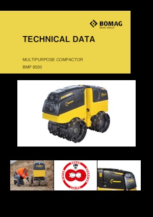 Compattatori stradali vibranti per trincee/misti Bomag BMP 8500
