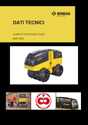 Compattatori stradali vibranti per trincee/misti Bomag BMP 8500