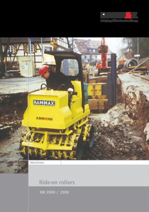 Compattatori stradali vibranti per trincee/misti Rammax RW 2900 HF
