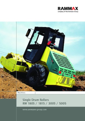 Compattatori stradali vibranti monotamburo Rammax RW 5005
