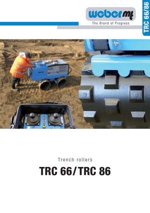 Compattatori stradali vibranti per trincee/misti weber mt TRC 86