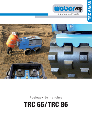 Compattatori stradali vibranti per trincee/misti weber mt TRC 86